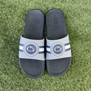 Penn State Nittnay Lions Mens Slides FOCO NCAA SIZE XL 13-14 GRAY BLUE